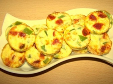 Flans au chorizo et poivron