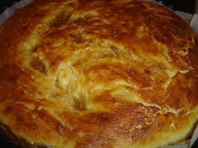 Tourte briochée au petit salé et pommes de terre