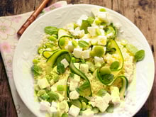 Salade de semoule au Salakis nature & aux légumes ©Dorian Nieto