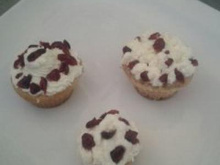 Cupcakes à la pâte d'arachide et aux cranberries