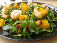 Salade de mangues et de langoustines