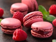 Macarons à la framboise économiques