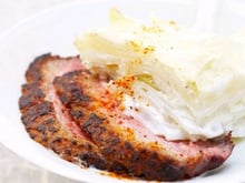 Filet de veau au paprika et gratin de pommes de terre