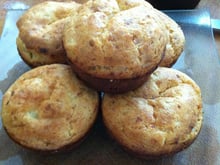 Muffins aux poireaux