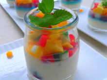 Verrine colorée facile