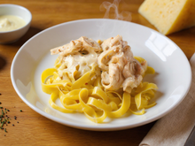 Tagliatelles au poulet et à la crème