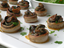 Feuilletés d'escargots aux cèpes