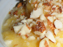 Parmentier au bœuf, potiron et amandes en petites cocottes