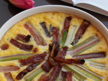 Clafoutis aux poireaux et lardons