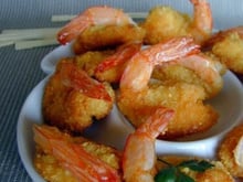 Crevettes croquantes et sauce sucrée 