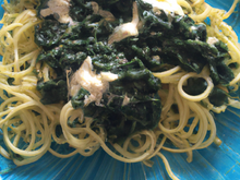 Spaghetti epinards boursin