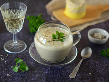 Cappuccino de champignons au Foie Gras du Périgord IGP