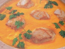 Crème de carottes aux Saint-Jacques