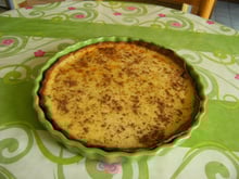 Tarte au chocolat blanc