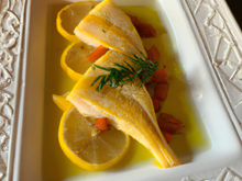 Lotte au citron confit et au safran