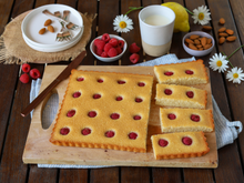 Financier géant aux framboises