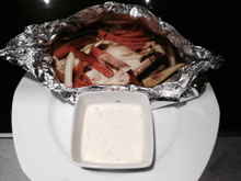Papillote de poulet et sa légère sauce au chèvre
