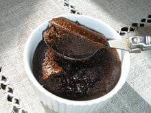 Fondant chocolat cœur coulant caramel au beurre salé