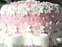 Gâteau fleuri pour la fête des Mamans
