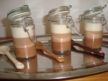 Panna cotta aux 3 chocolats