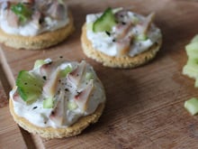 Tartine à l'aneth, Saint-Moret aux petits concombres et hareng