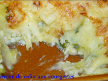 Parmentier de colin aux courgettes