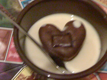 Moelleux au chocolat aux noix cœurs fondants avec sa crème anglaise