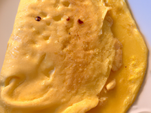 Omelette au comté et au miel maison