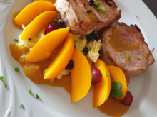 Filet mignon de porc aux abricots et mangue
