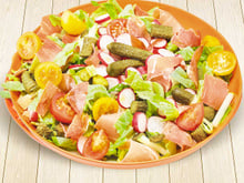 Salade croquante au jambon de parme
