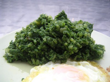 Écrasé aux épinards