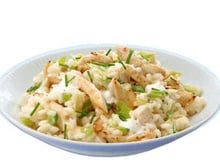Risotto au poulet et à la ciboulette