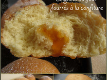 Beignets au four fourrés à la confiture