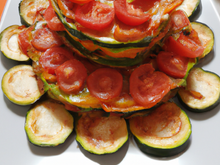 Tian de tomates et courgettes