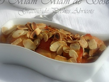 Gratin pêches-abricots au basilic et aux amandes