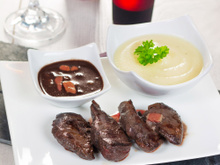 Filets de colvert façon bourguignonne et sa crème du Barry