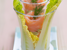 Verrines de saumon aux endives