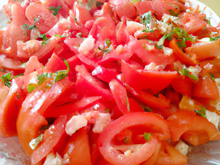 Salade de tomate façon Malgache