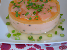 Flan de poireaux au saumon