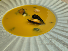 Soupe de moules au safran au Thermomix