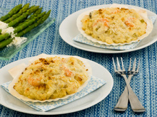 Gratin de noix de Saint-Jacques au fromage à la crème Elle & Vire