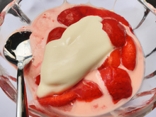 Dame Blanche aux fraises