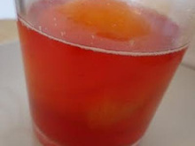Marinade de nectarines au cabernet d'Anjou