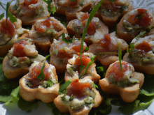 Canapés de Ratte façon Sud