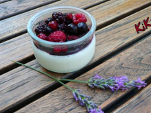 Panna cotta vanille et fruits rouges