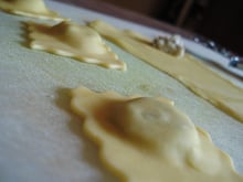 Ravioles fourme et noix