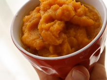 Purée de carottes et de radis rose (sans gluten et sans lait) {6-12 mois}