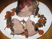 Gigot d'agneau mariné aux vins