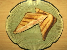 Croques au saumon fumé et Boursin