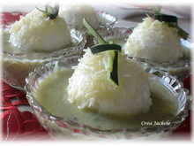 Îles flottantes à la courgette et au comté